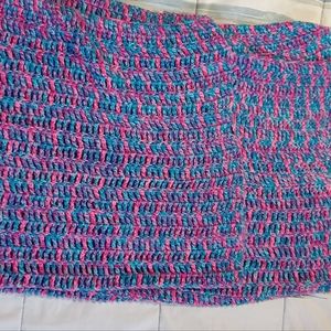 Hand knitted blanket